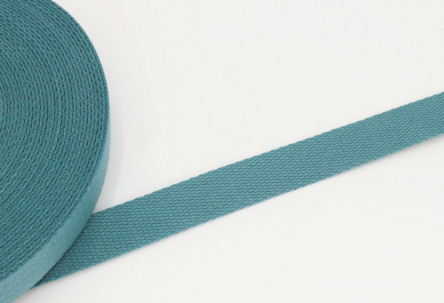 Gurtband Baumwolle 25mm gedecktes mint (1 m)